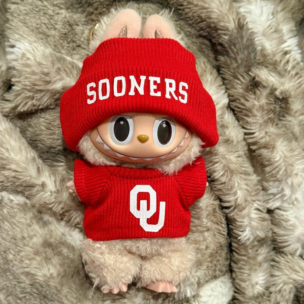 Labubu Outfit Set SOONERS OU - handmade